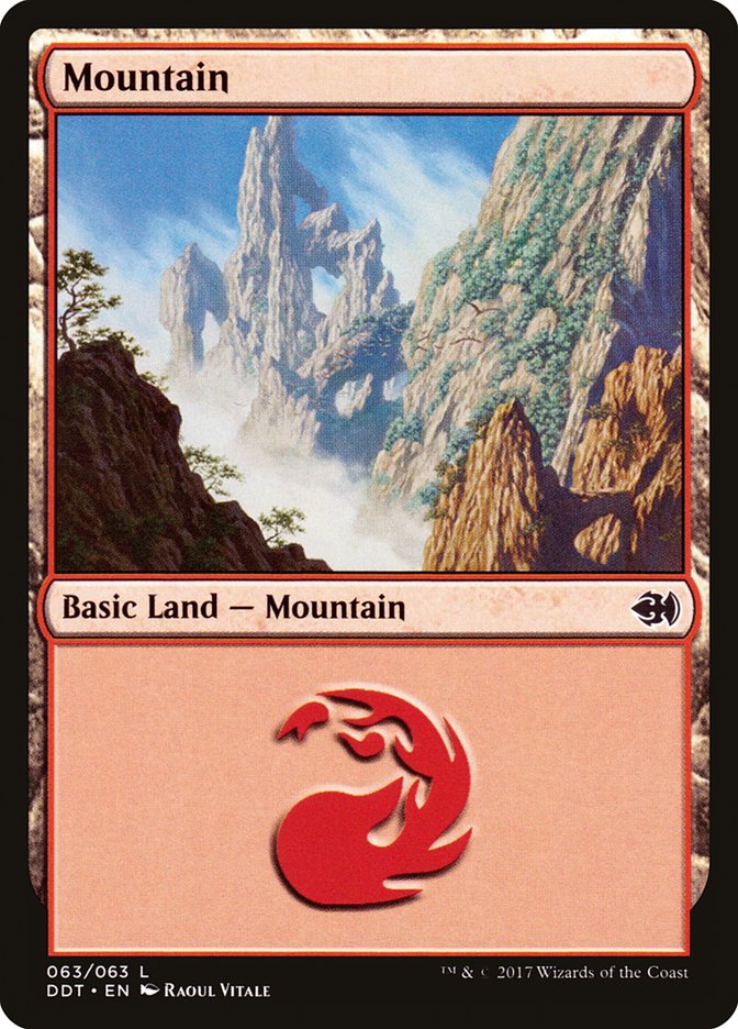Mountain (63) [Duel Decks: Merfolk vs. Goblins] MTG Single Magic: The Gathering | Red Claw Gaming