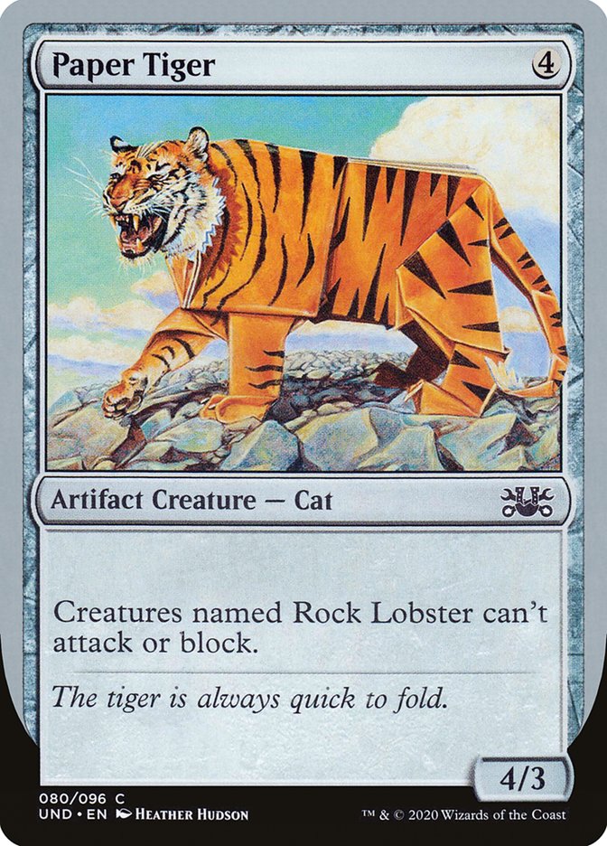 Paper Tiger [Unsanctioned] MTG Single Magic: The Gathering | Red Claw Gaming