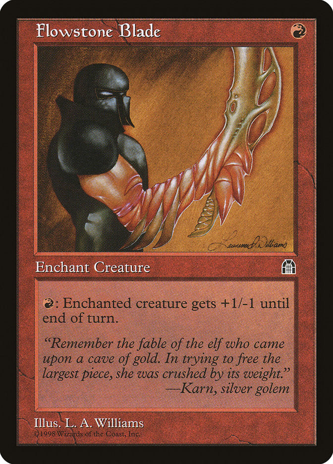 Flowstone Blade [Stronghold] MTG Single Magic: The Gathering | Red Claw Gaming