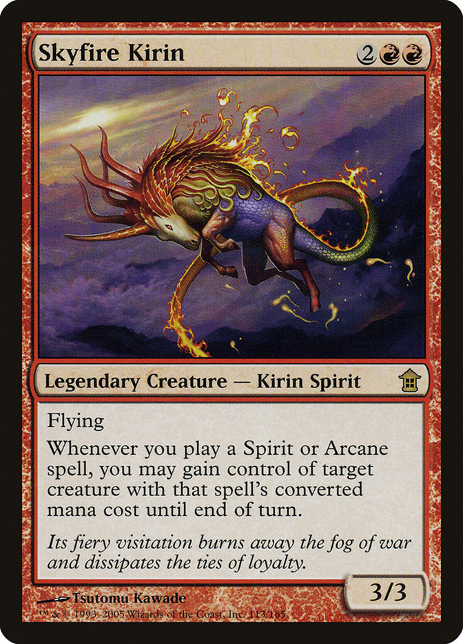 Skyfire Kirin [Saviors of Kamigawa] MTG Single Magic: The Gathering    | Red Claw Gaming