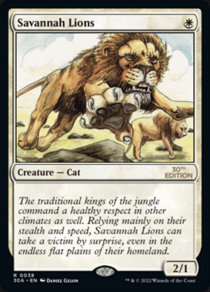 Savannah Lions [30th Anniversary Edition] MTG Single Magic: The Gathering | Red Claw Gaming
