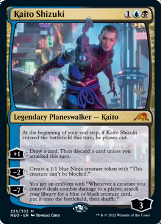 Kaito Shizuki (Promo Pack) [Kamigawa: Neon Dynasty Promos] MTG Single Magic: The Gathering | Red Claw Gaming