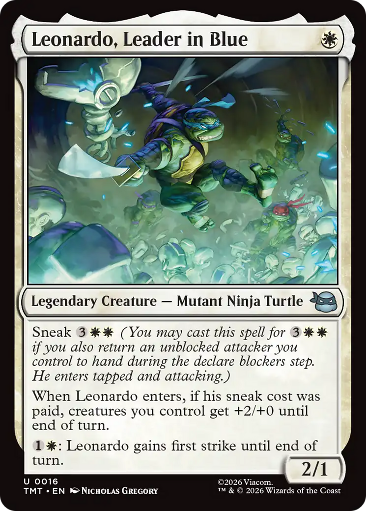 Leonardo, Leader in Blue [Teenage Mutant Ninja Turtles] MTG Single Magic: The Gathering | Red Claw Gaming