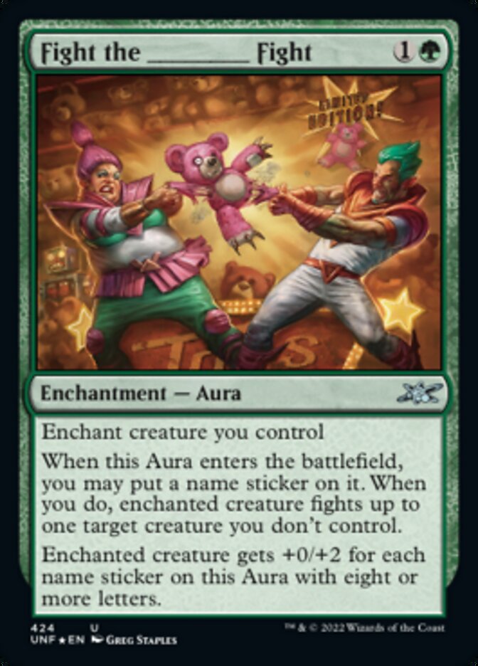 Fight the _____ Fight (Galaxy Foil) [Unfinity] MTG Single Magic: The Gathering    | Red Claw Gaming