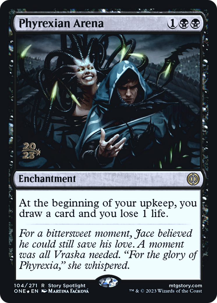 Phyrexian Arena [Phyrexia: All Will Be One Prerelease Promos] MTG Single Magic: The Gathering | Red Claw Gaming