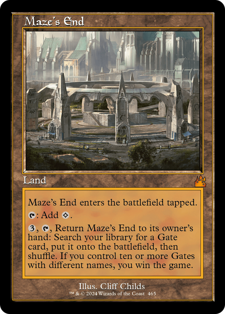 Maze's End (Retro Frame) [Ravnica Remastered] MTG Single Magic: The Gathering | Red Claw Gaming