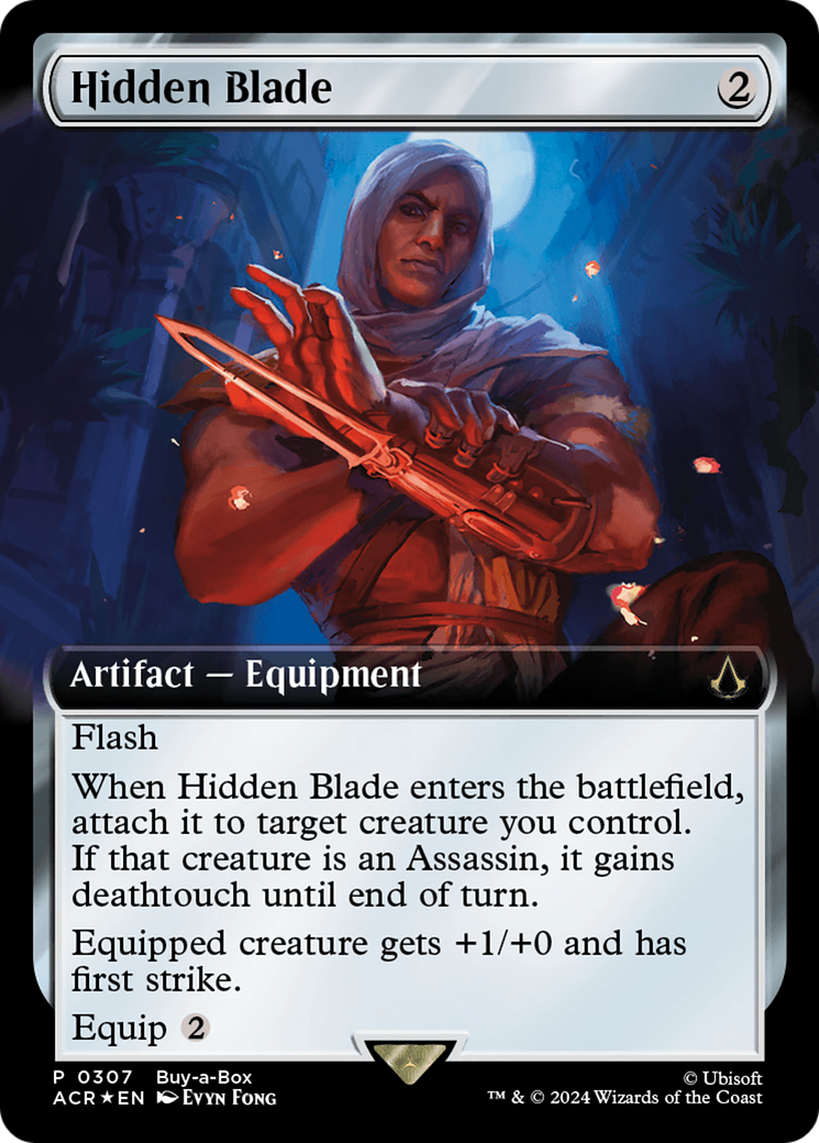 Hidden Blade (Extended Art) [Assassin's Creed Promos] MTG Single Magic: The Gathering | Red Claw Gaming