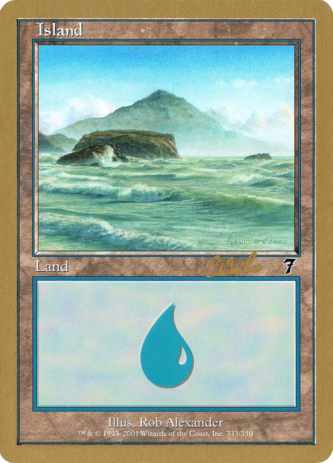 Island (cr333) (Carlos Romao) [World Championship Decks 2002] MTG Single Magic: The Gathering | Red Claw Gaming