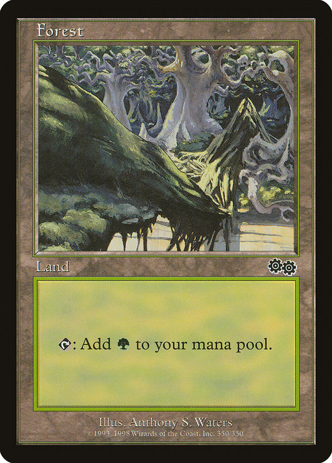 Forest (350) [Urza's Saga] MTG Single Magic: The Gathering | Red Claw Gaming