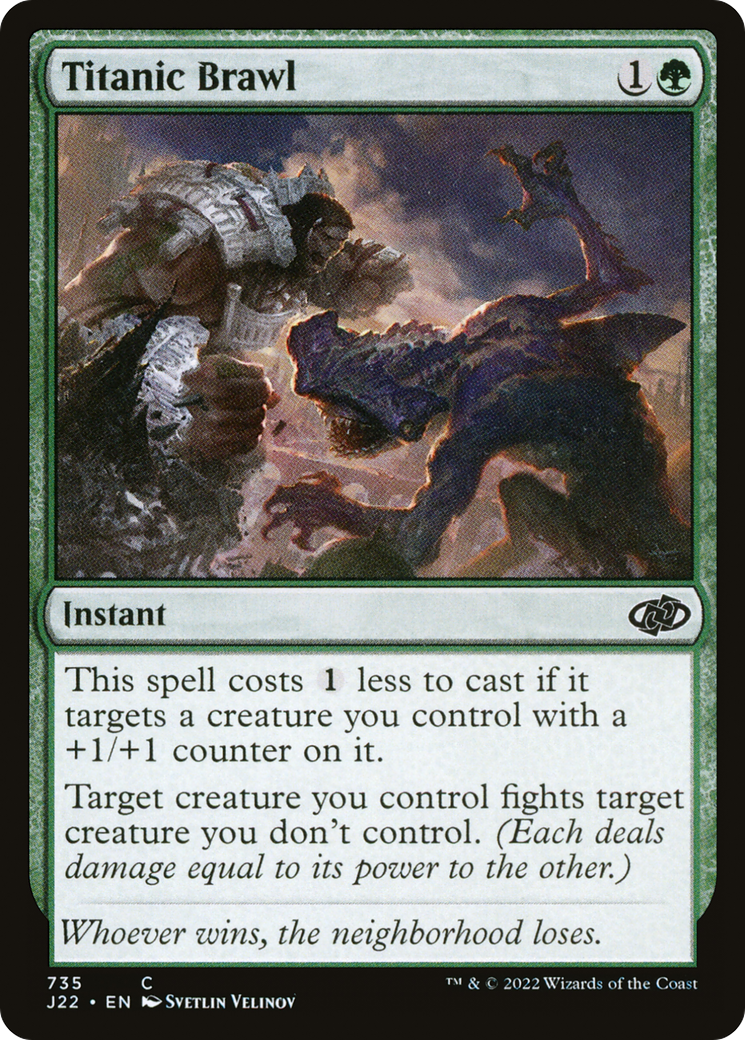 Titanic Brawl [Jumpstart 2022] MTG Single Magic: The Gathering | Red Claw Gaming