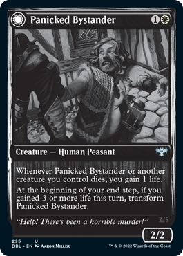 Panicked Bystander // Cackling Culprit [Innistrad: Double Feature] MTG Single Magic: The Gathering | Red Claw Gaming