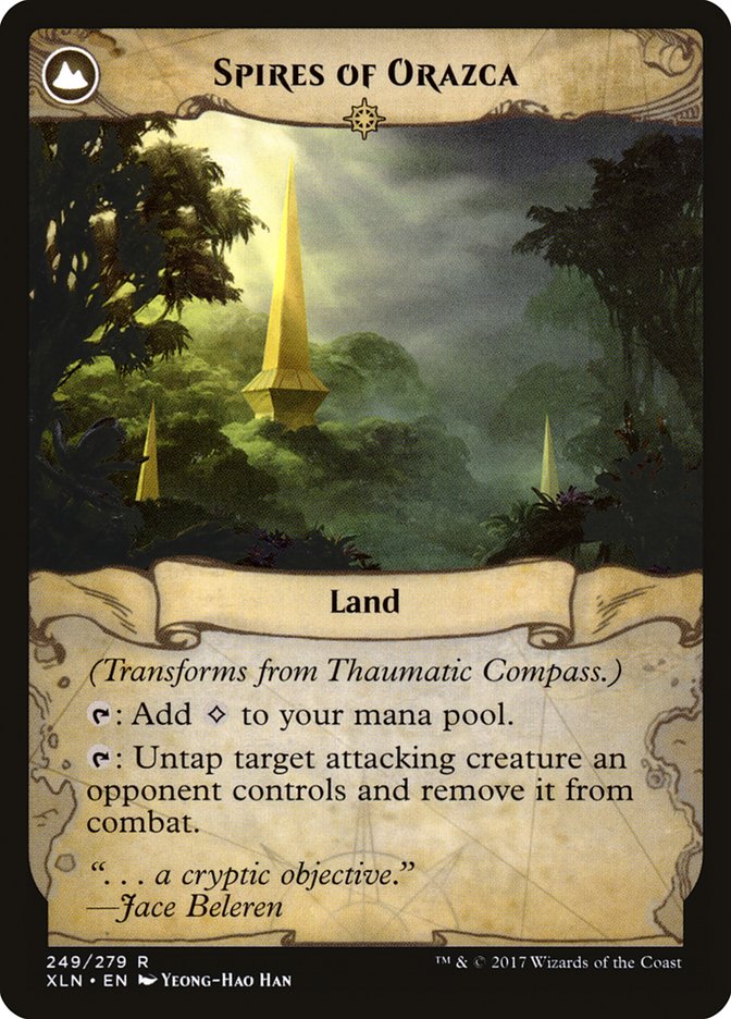 Thaumatic Compass // Spires of Orazca [Ixalan] MTG Single Magic: The Gathering | Red Claw Gaming