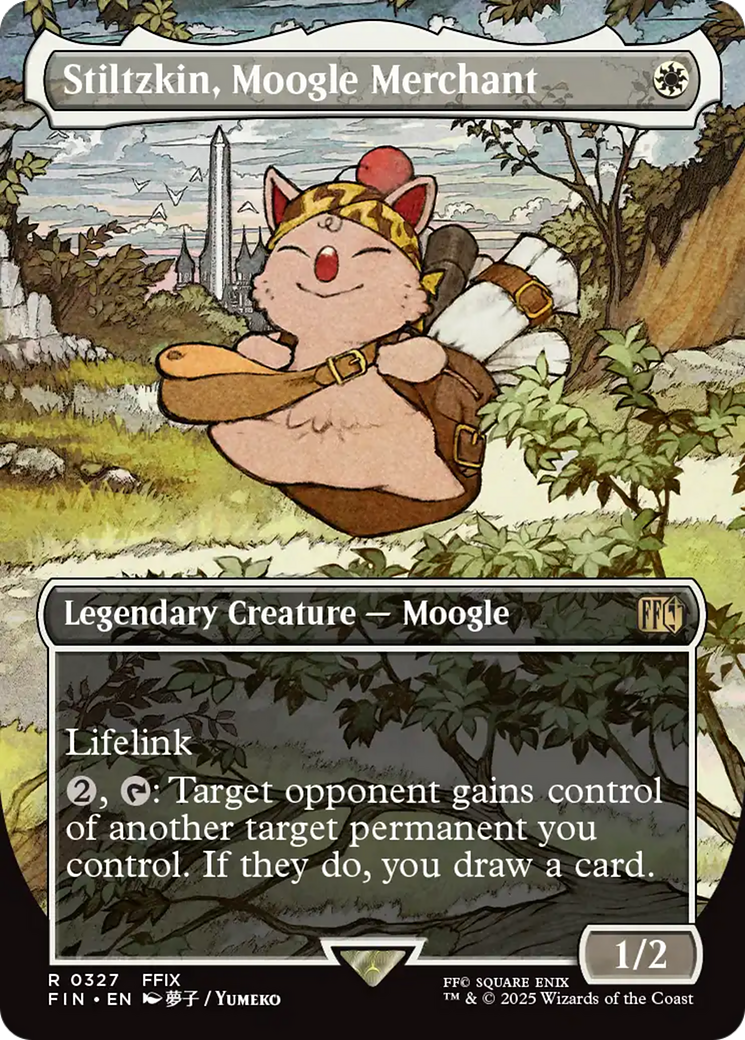 Stiltzkin, Moogle Merchant (Borderless) [FINAL FANTASY] MTG Single Magic: The Gathering | Red Claw Gaming