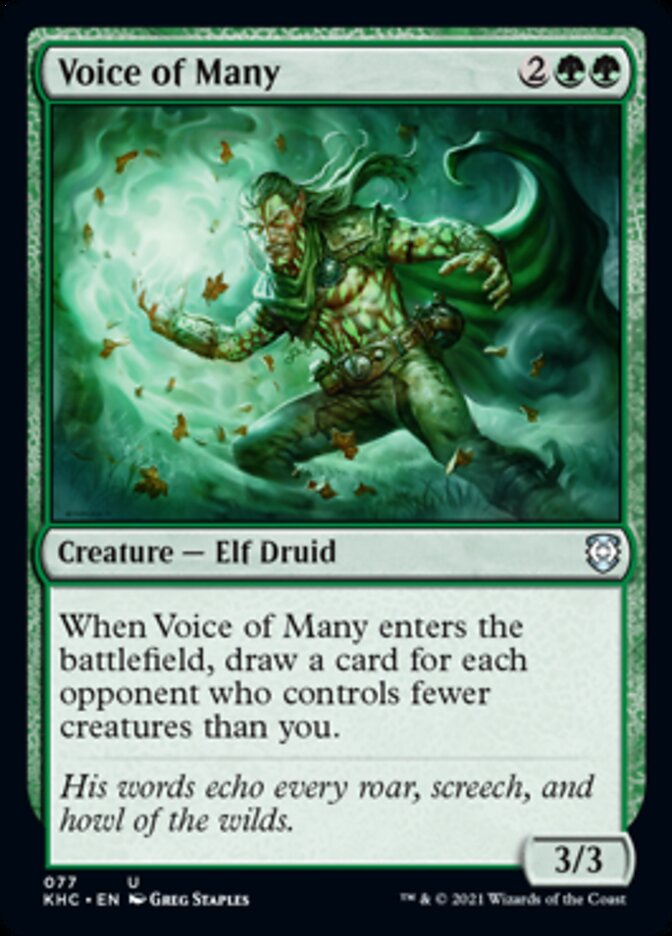 Voice of Many [Kaldheim Commander] MTG Single Magic: The Gathering | Red Claw Gaming