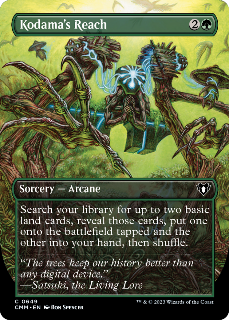 Kodama's Reach (Borderless Alternate Art) [Commander Masters] MTG Single Magic: The Gathering | Red Claw Gaming
