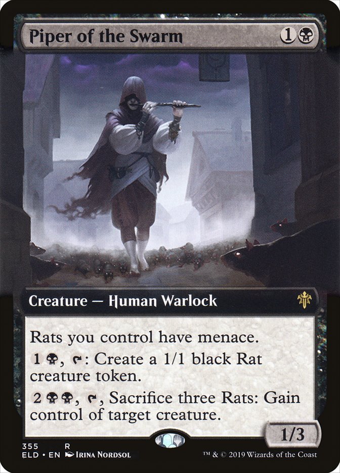 Piper of the Swarm (Extended Art) [Throne of Eldraine] MTG Single Magic: The Gathering | Red Claw Gaming