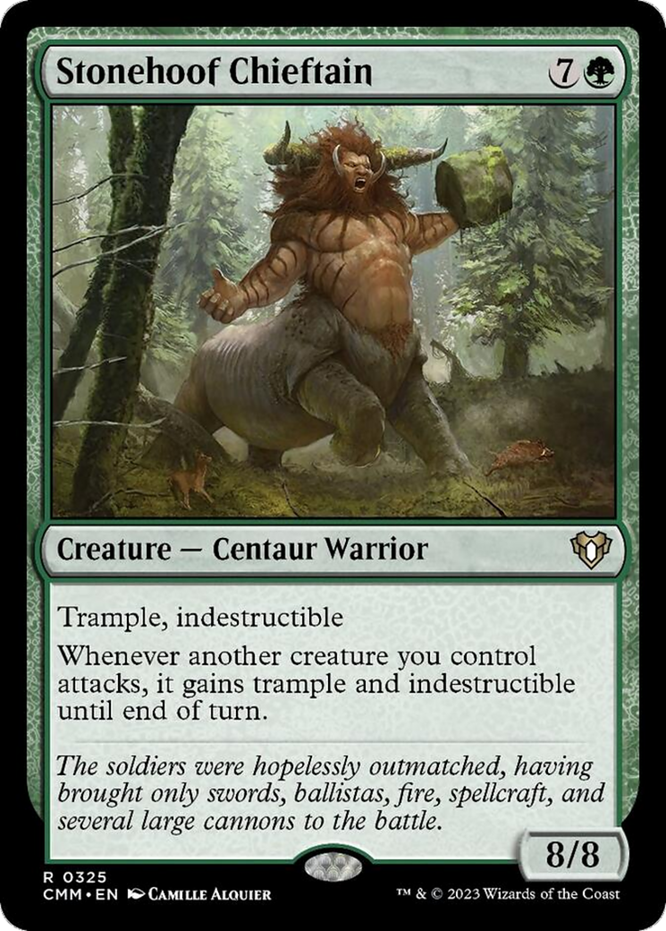 Stonehoof Chieftain [Commander Masters] MTG Single Magic: The Gathering | Red Claw Gaming