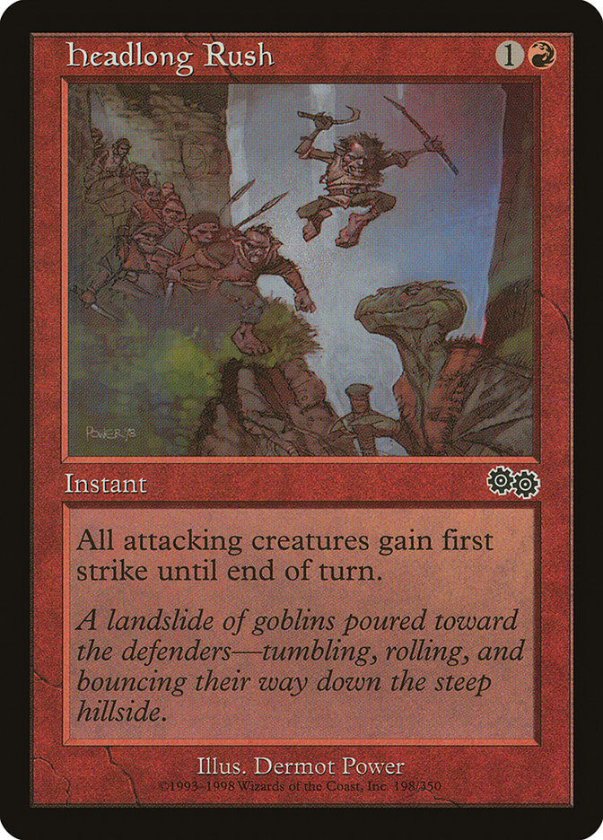 Headlong Rush [Urza's Saga] MTG Single Magic: The Gathering | Red Claw Gaming