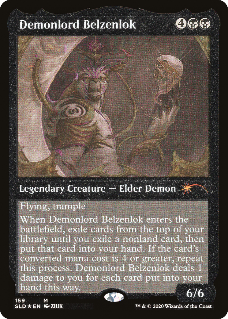 Demonlord Belzenlok (Foil Etched) [Secret Lair Drop Series] MTG Single Magic: The Gathering | Red Claw Gaming