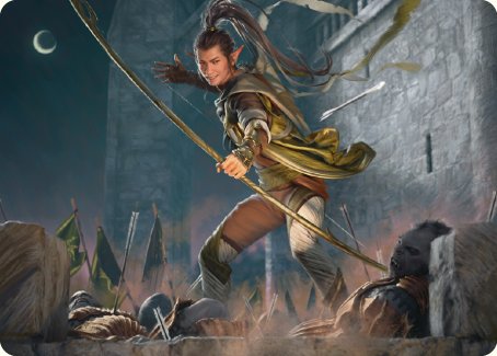 Legolas, Counter of Kills Art Card [The Lord of the Rings: Tales of Middle-earth Art Series] MTG Single Magic: The Gathering | Red Claw Gaming