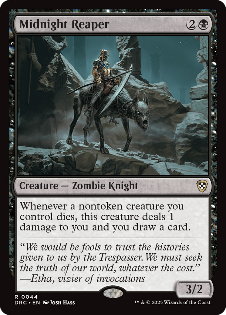 Midnight Reaper [Aetherdrift Commander] MTG Single Magic: The Gathering | Red Claw Gaming