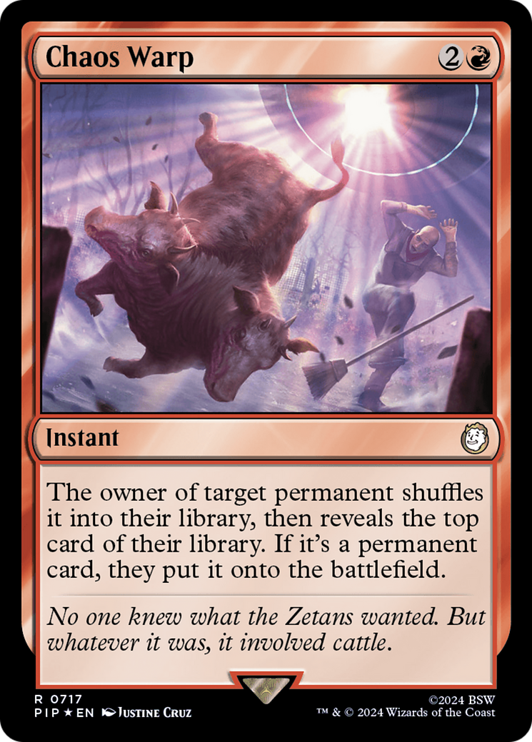 Chaos Warp (Surge Foil) [Fallout] MTG Single Magic: The Gathering | Red Claw Gaming