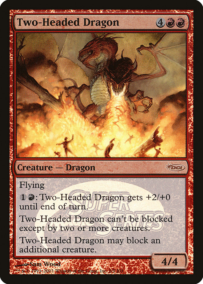 Two-Headed Dragon [Junior Super Series] MTG Single Magic: The Gathering    | Red Claw Gaming
