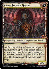 Ayara, Widow of the Realm // Ayara, Furnace Queen (Showcase Planar Booster Fun) [March of the Machine] MTG Single Magic: The Gathering    | Red Claw Gaming