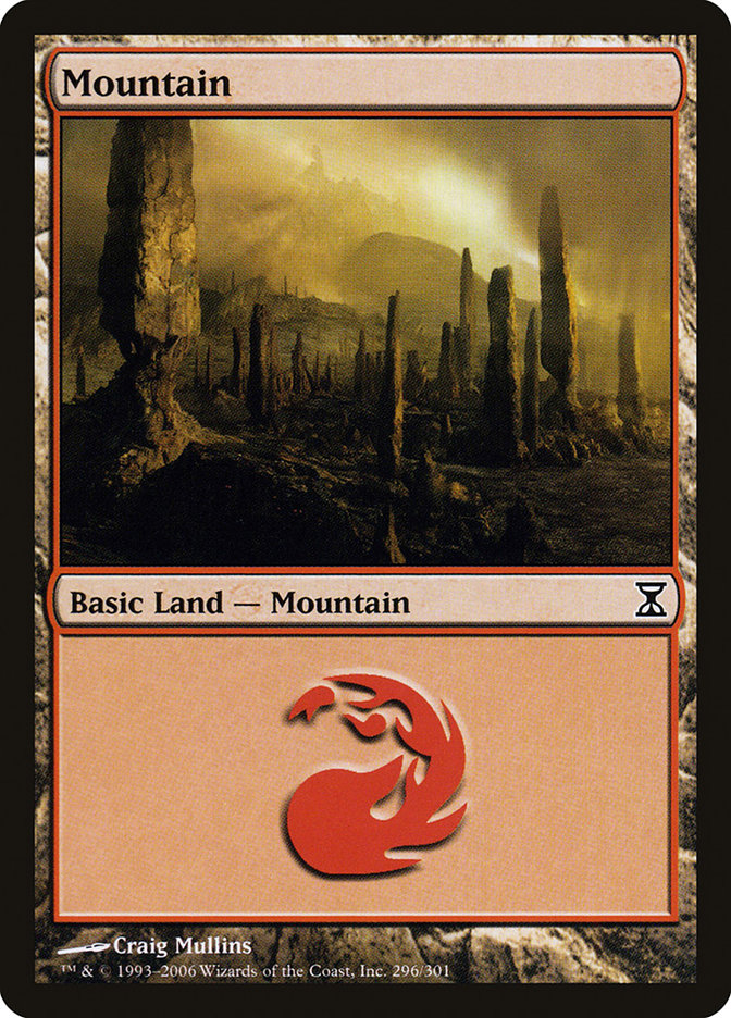 Mountain (296) [Time Spiral] MTG Single Magic: The Gathering | Red Claw Gaming