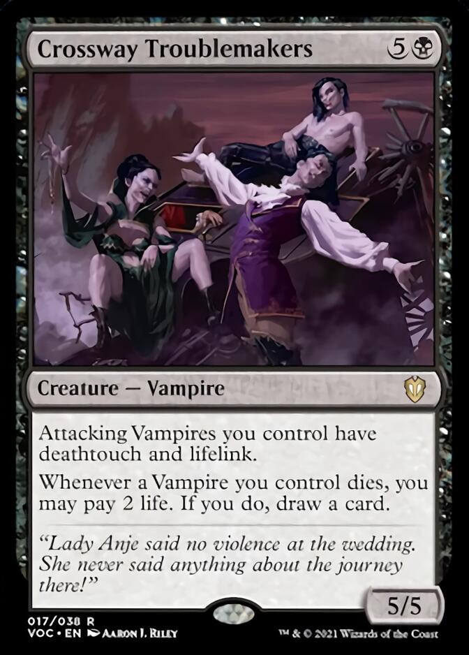 Crossway Troublemakers [Innistrad: Crimson Vow Commander] MTG Single Magic: The Gathering | Red Claw Gaming