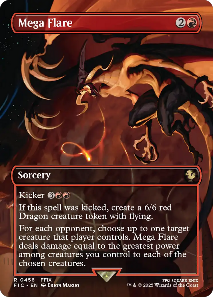 Mega Flare (Borderless) [FINAL FANTASY Commander] MTG Single Magic: The Gathering | Red Claw Gaming