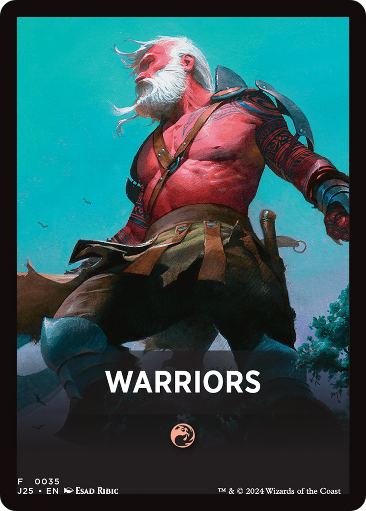 Warriors Theme Card [Foundations Jumpstart Front Cards] MTG Single Magic: The Gathering | Red Claw Gaming