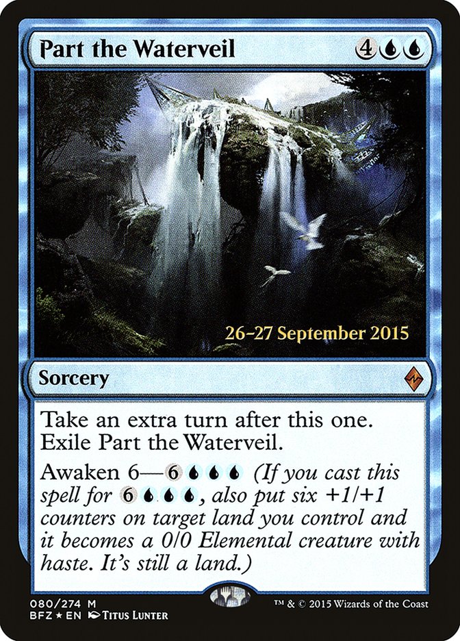Part the Waterveil [Battle for Zendikar Prerelease Promos] MTG Single Magic: The Gathering | Red Claw Gaming