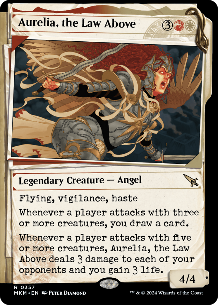 Aurelia, the Law Above (Showcase) (0357) [Murders at Karlov Manor] MTG Single Magic: The Gathering    | Red Claw Gaming