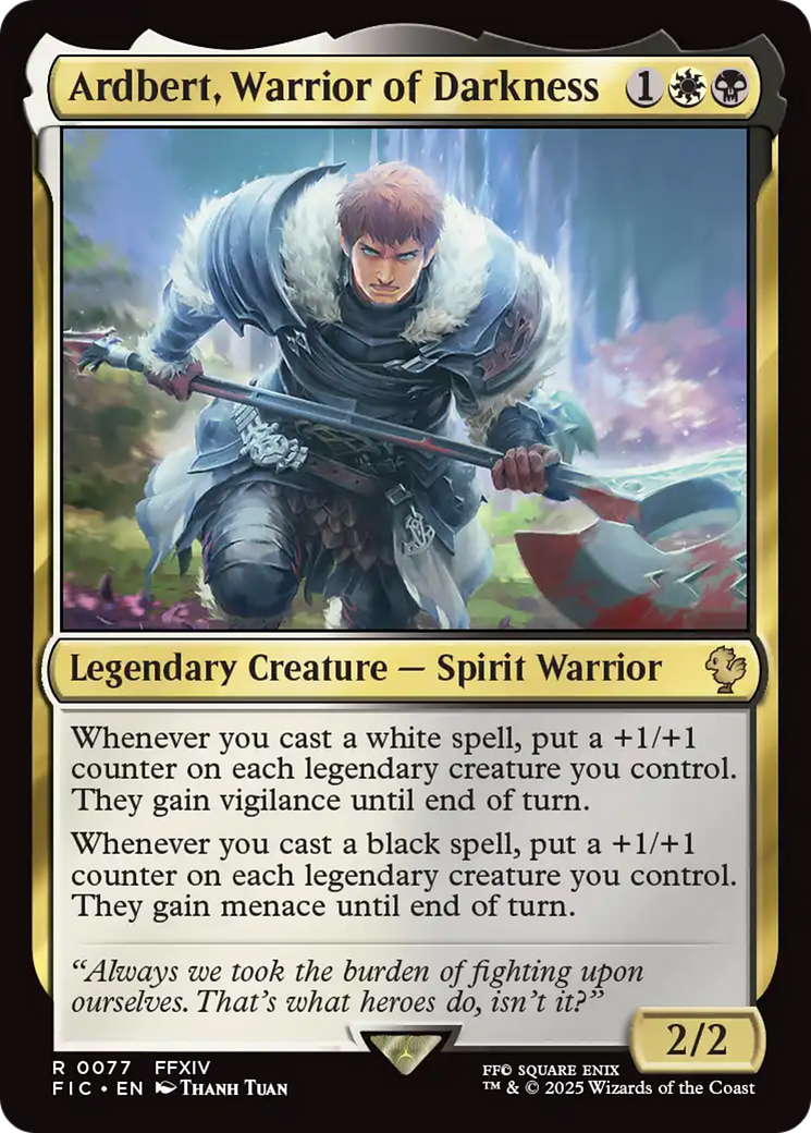 Ardbert, Warrior of Darkness [FINAL FANTASY Commander] MTG Single Magic: The Gathering | Red Claw Gaming
