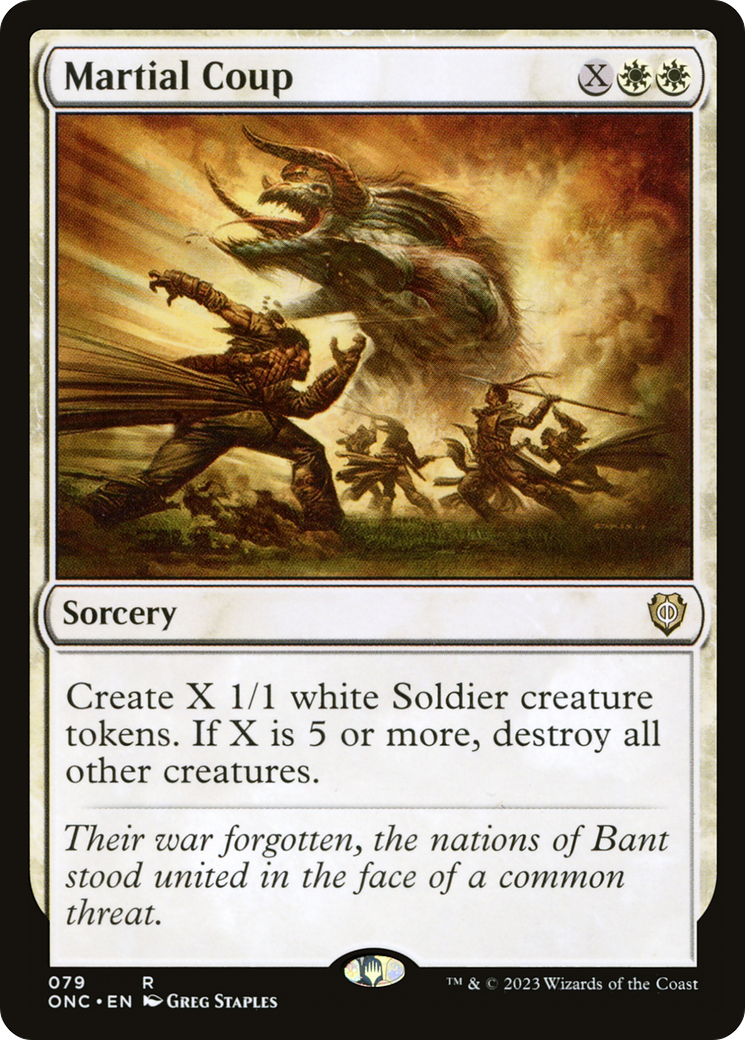 Martial Coup [Phyrexia: All Will Be One Commander] MTG Single Magic: The Gathering | Red Claw Gaming