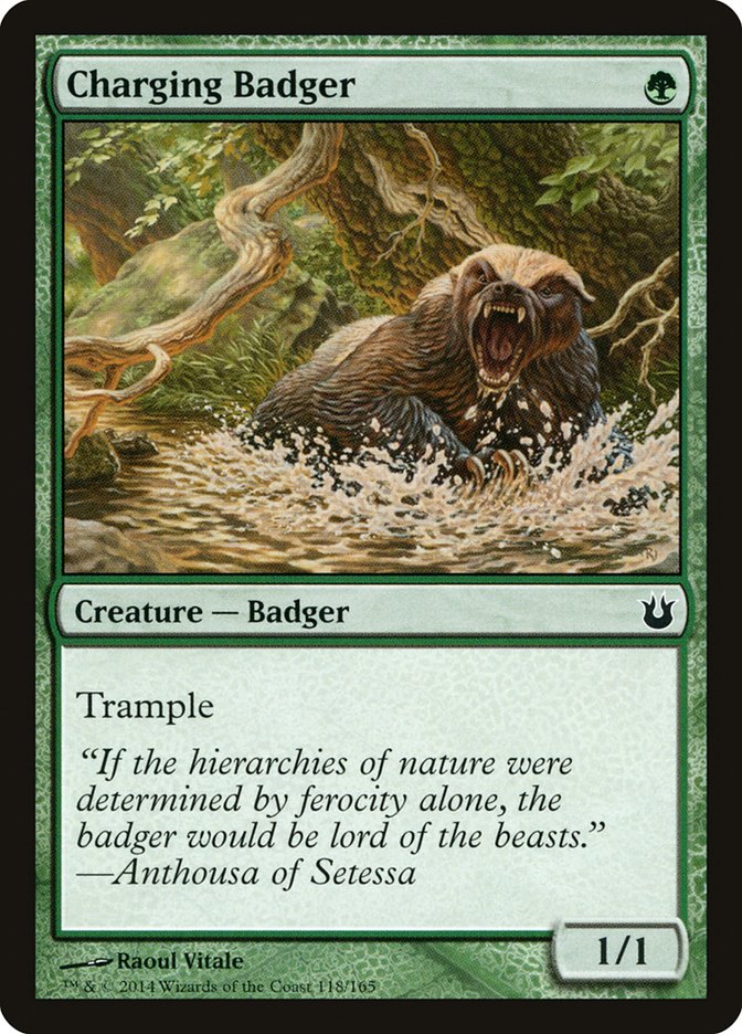 Charging Badger [Born of the Gods] MTG Single Magic: The Gathering | Red Claw Gaming