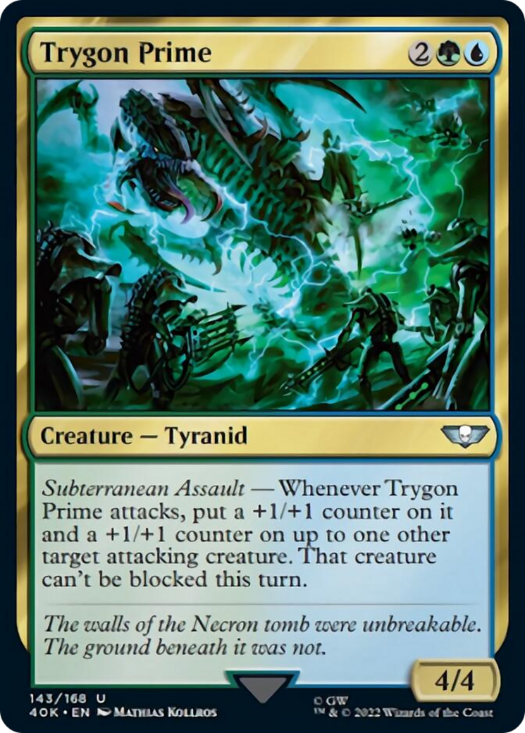 Trygon Prime (Surge Foil) [Warhammer 40,000] MTG Single Magic: The Gathering | Red Claw Gaming