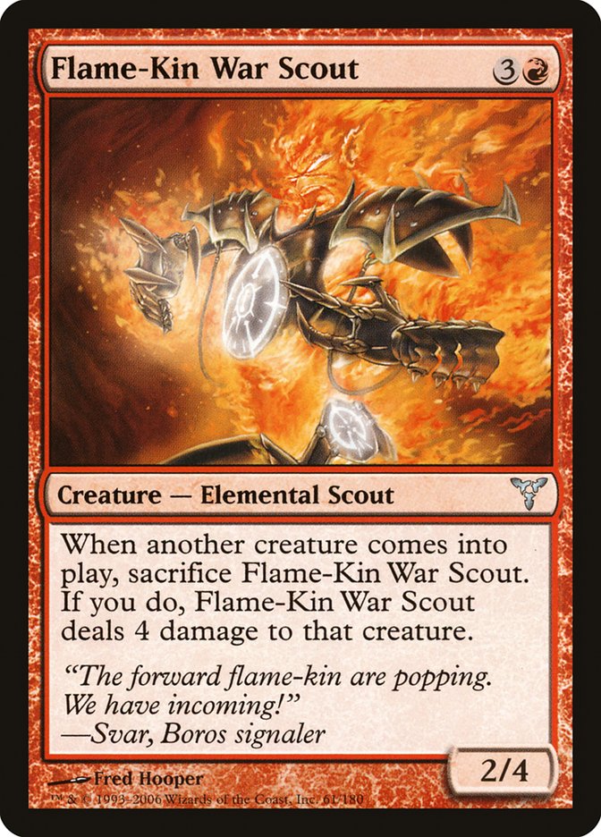 Flame-Kin War Scout [Dissension] MTG Single Magic: The Gathering | Red Claw Gaming