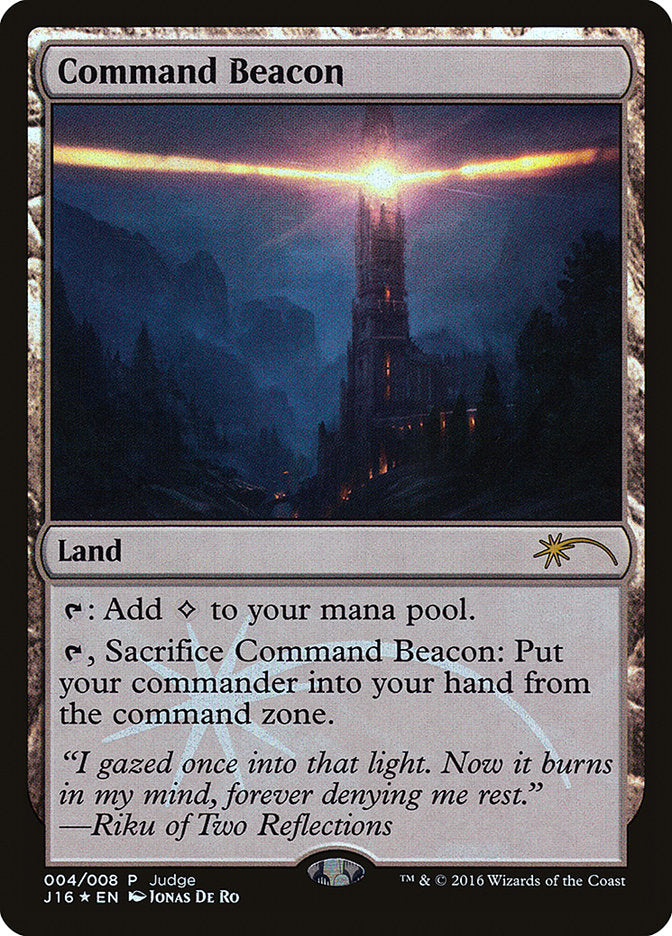 Command Beacon [Judge Gift Cards 2016] MTG Single Magic: The Gathering | Red Claw Gaming