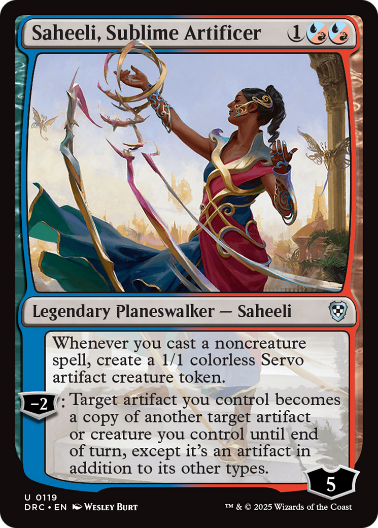 Saheeli, Sublime Artificer [Aetherdrift Commander] MTG Single Magic: The Gathering | Red Claw Gaming
