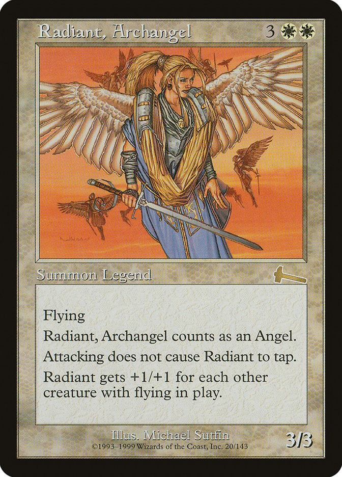 Radiant, Archangel [Urza's Legacy] MTG Single Magic: The Gathering | Red Claw Gaming