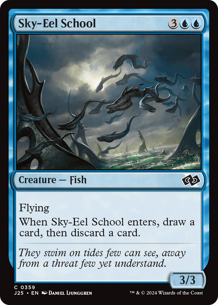 Sky-Eel School [Foundations Jumpstart] MTG Single Magic: The Gathering | Red Claw Gaming