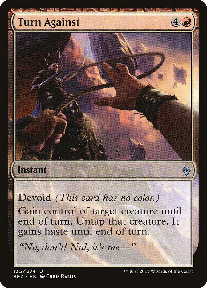 Turn Against [Battle for Zendikar] MTG Single Magic: The Gathering | Red Claw Gaming