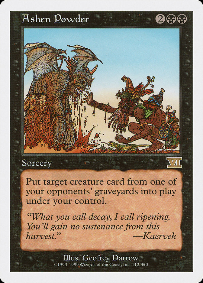 Ashen Powder [Classic Sixth Edition] MTG Single Magic: The Gathering | Red Claw Gaming