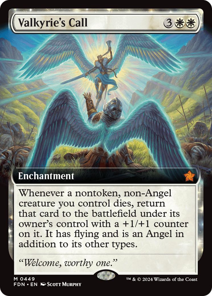 Valkyrie's Call (Extended Art) [Foundations] MTG Single Magic: The Gathering | Red Claw Gaming