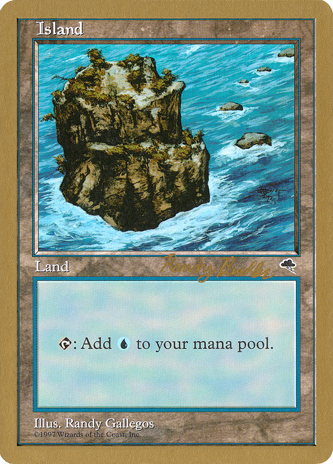Island (rb335) (Randy Buehler) [World Championship Decks 1998] MTG Single Magic: The Gathering | Red Claw Gaming
