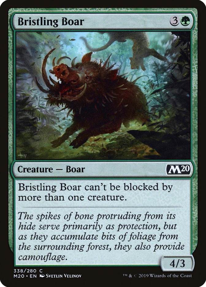 Bristling Boar [Core Set 2020] MTG Single Magic: The Gathering | Red Claw Gaming