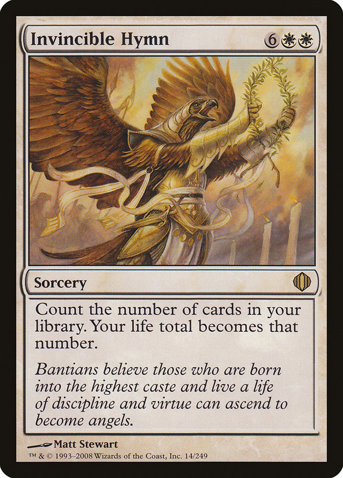 Invincible Hymn [Shards of Alara] MTG Single Magic: The Gathering | Red Claw Gaming