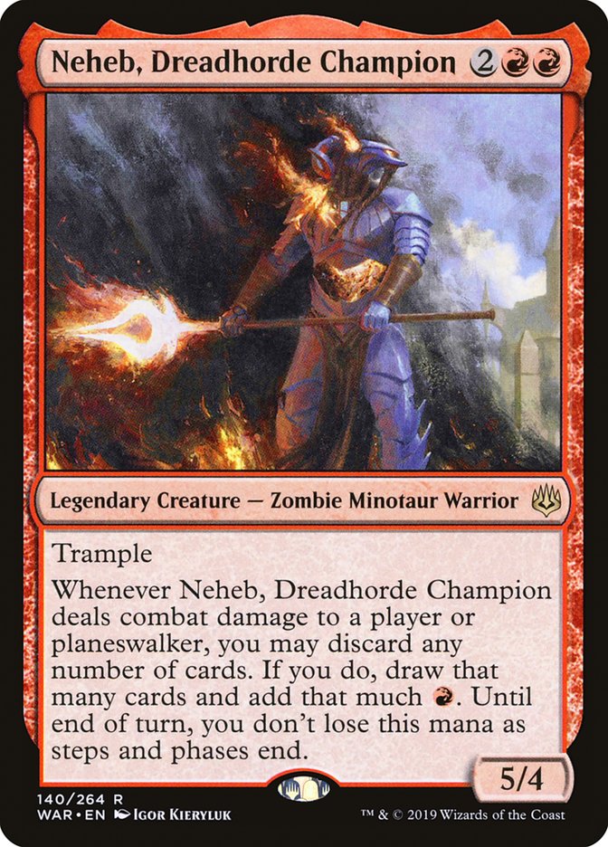 Neheb, Dreadhorde Champion [War of the Spark] MTG Single Magic: The Gathering | Red Claw Gaming